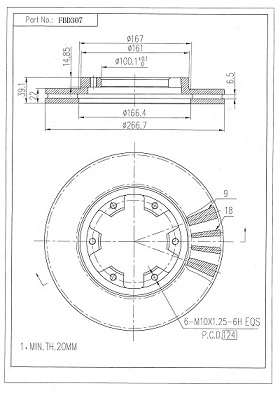 Brake Disc (FBD307)