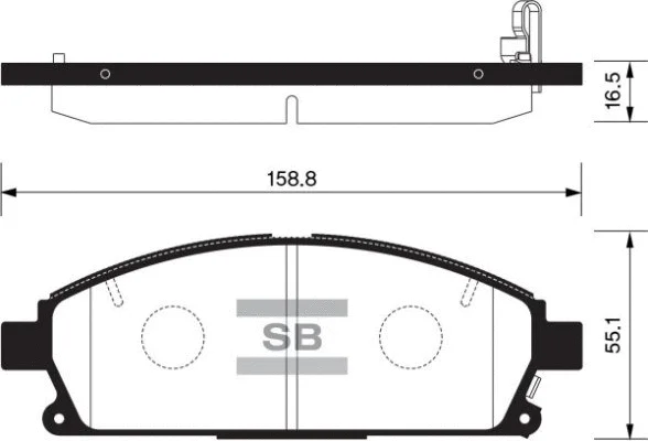 Brake Pad Set, disc brake (FBP1365)