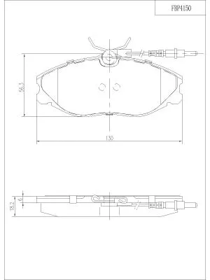 Brake Pad Set, disc brake (FBP4150)