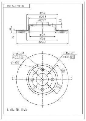 Brake Disc (FBD192)