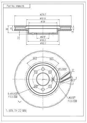Brake Disc (FBD175)