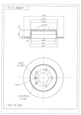 Brake Disc (FBD377)