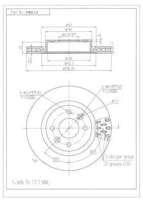 Brake Disc (FBD114)