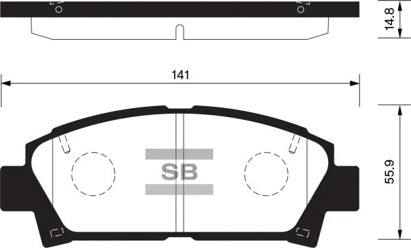 Brake Pad Set, disc brake (FBP1466)