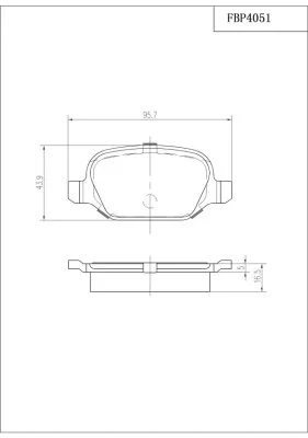 Brake Pad Set, disc brake (FBP4051)