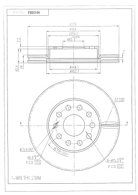 Brake Disc (FBD348)