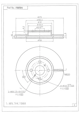 Brake Disc (FBD504)