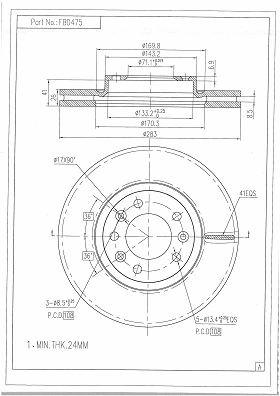 Brake Disc (FBD475)