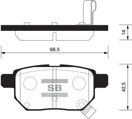 Brake Pad Set, disc brake (FBP2094)