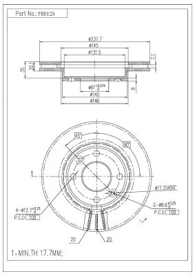 Brake Disc (FBD125)
