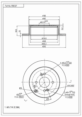 Brake Disc (FBD327)