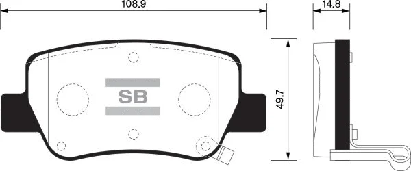 Brake Pad Set, disc brake (FBP1578)