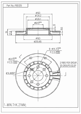 Brake Disc (FBD325)