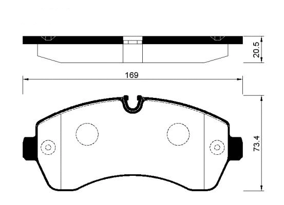 Brake Pad Set, disc brake (FBP1425)