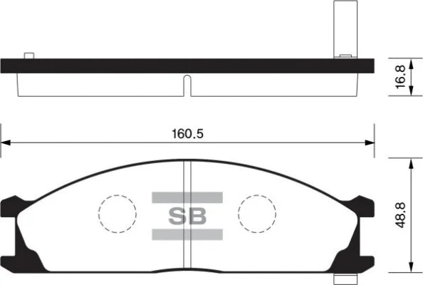 Brake Pad Set, disc brake (FBP1140)