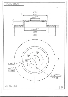 Brake Disc (FBD491)