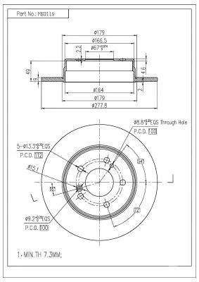 Brake Disc (FBD119)