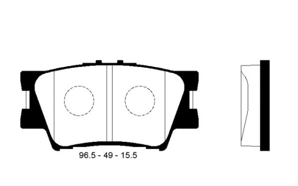 Brake Pad Set, disc brake (FBP2081)