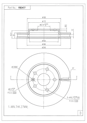 Brake Disc (FBD477)