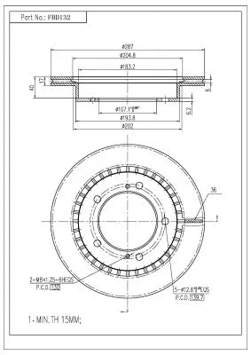 Brake Disc (FBD132)