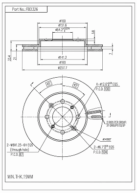 Brake Disc (FBD326)