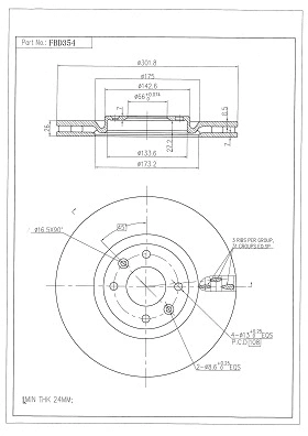 Brake Disc (FBD354)