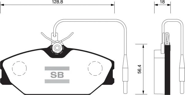 Brake Pad Set, disc brake (FBP1483)