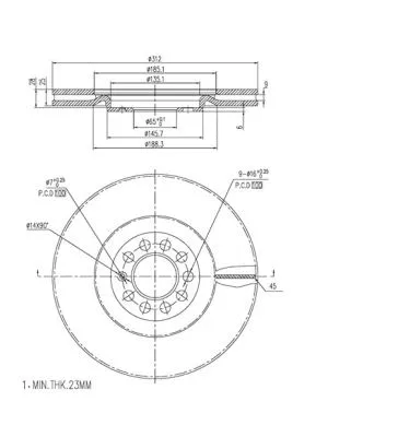 Brake Disc (FBD283)