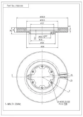 Brake Disc (FBD188)