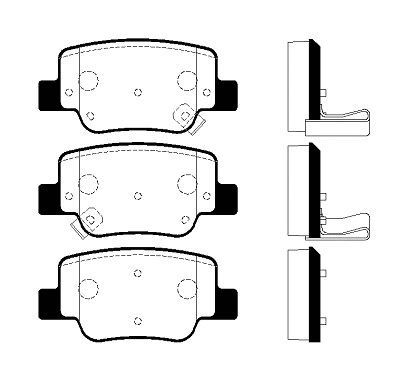 Brake Pad Set, disc brake (FBP4360)