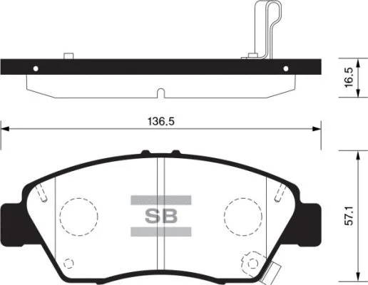 Brake Pad Set, disc brake (FBP1435)