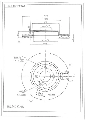 Brake Disc (FBD363)