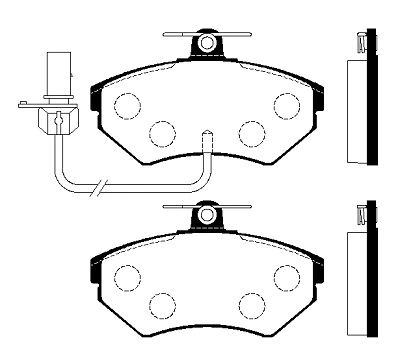 Brake Pad Set, disc brake (FBP4270)