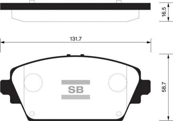 Brake Pad Set, disc brake (FBP1582)