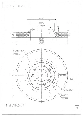 Brake Disc (FBD535)