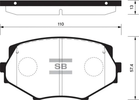 Brake Pad Set, disc brake (FBP1539)