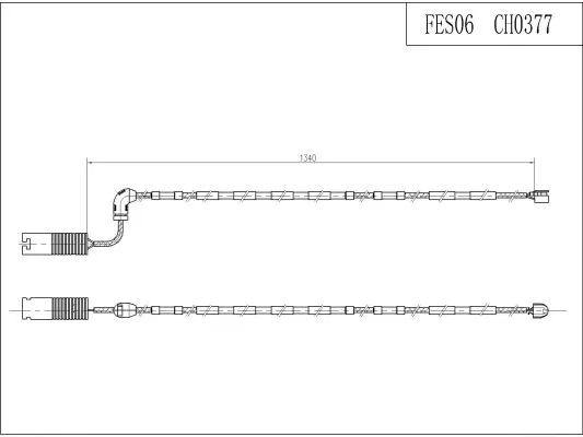 Warning Contact, brake pad wear (FES06)