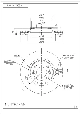 Brake Disc (FBD514)
