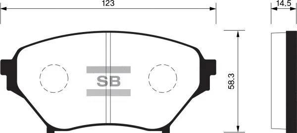 Brake Pad Set, disc brake (FBP1524)