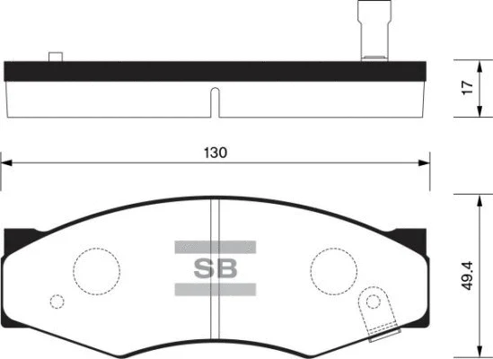 Brake Pad Set, disc brake (FBP1095)
