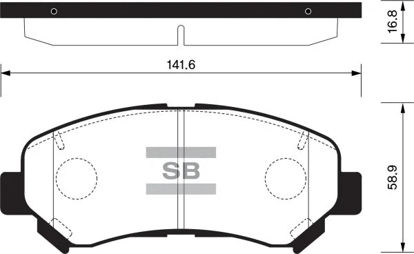 Brake Pad Set, disc brake (FBP1451)