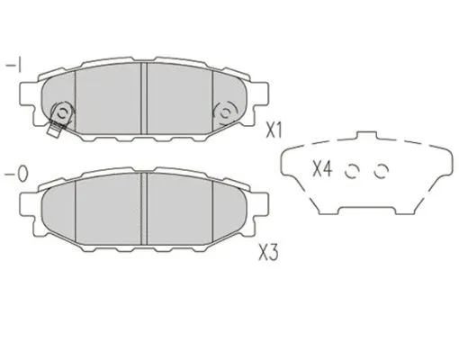 Brake Pad Set, disc brake (FBP4186)