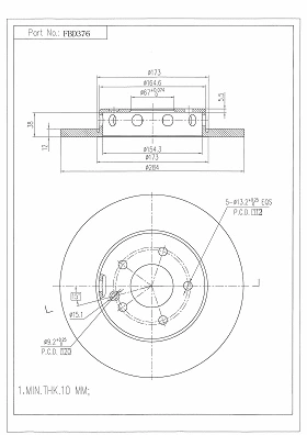Brake Disc (FBD376)