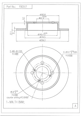 Brake Disc (FBD517)