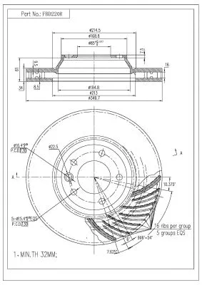 Brake Disc (FBD220R)