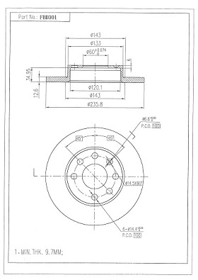 Brake Disc (FBD301)