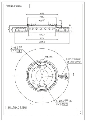 Brake Disc (FBD496)