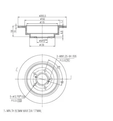 Brake Disc (FBD290)