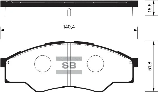 Brake Pad Set, disc brake (FBP1276)