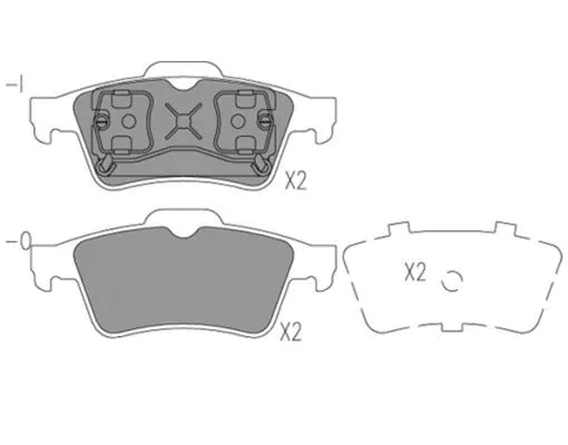 Brake Pad Set, disc brake (FBP4190)